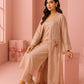 Nude Pink Pure Silk Suit