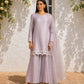 Lilac Raw Silk & Organza