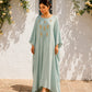Ice Blue Silk Kaftan